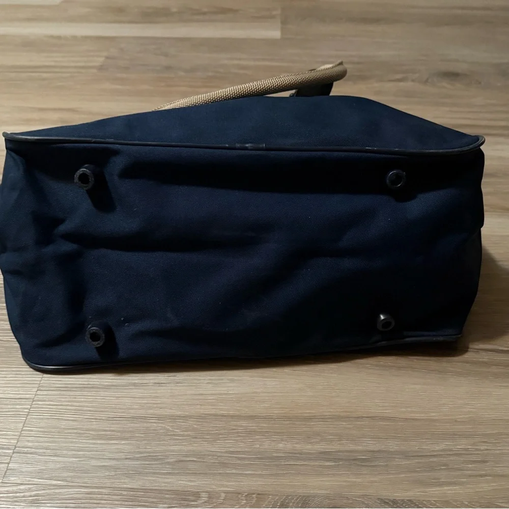 Atlantic| Vintage Navy and Tan Carry On Bag